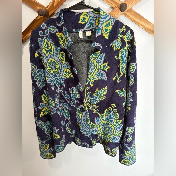 LIKE NEW- ANTHROPOLOGIE - MOTH- Printed Chenille Jacket - Picture 1 of 7